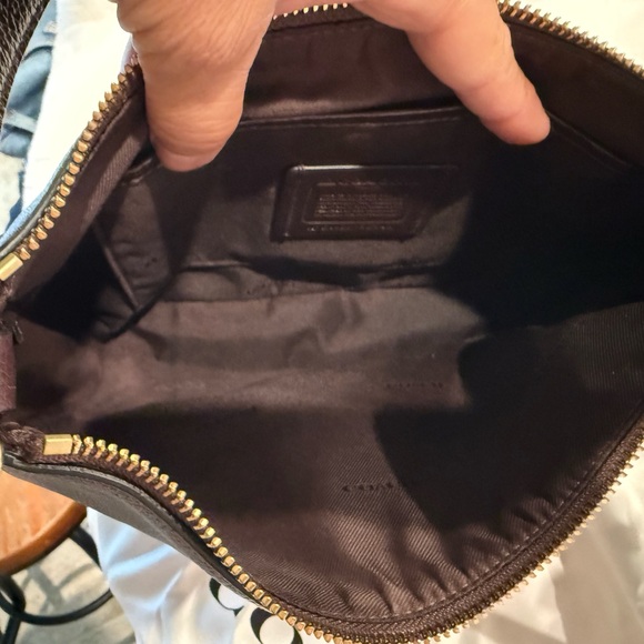 Coach Dark Brown Leather Shoulder Bag - Picture 5 of 16